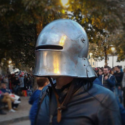 elmo celata visiera sallet