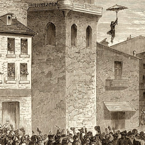 il primo paracadute ombrello della storia