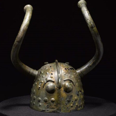 elmo vichingo con le corna