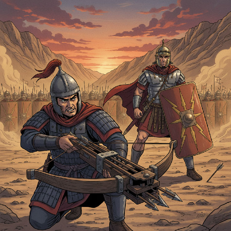 legionari romani in cina